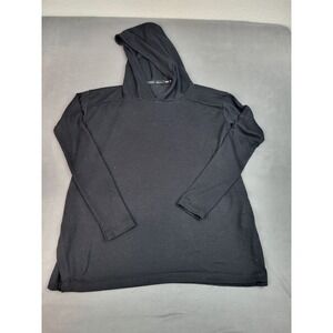 Rag Bone Pullover Hoodie Womens‎ XS Black Lightweight Side Slits Casual